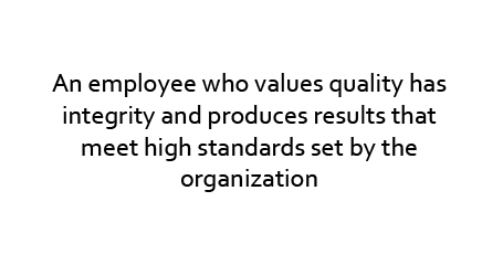 Focus on Quality