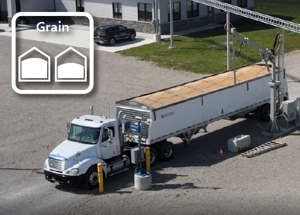 Grain truck traffic